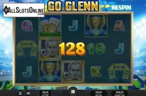 Win screen. Go Glenn from Relax Gaming