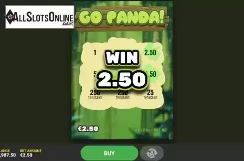 Game Screen 6. Go Panda from Hacksaw Gaming