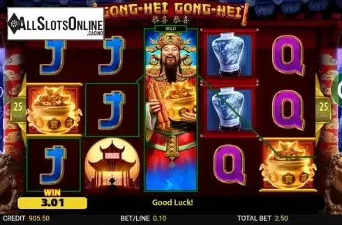 Win Screen 3. Gong-Hei from Reel Time Gaming