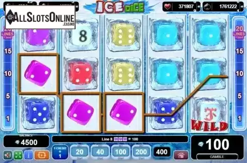 Win Screen 2. Ice Dice from EGT