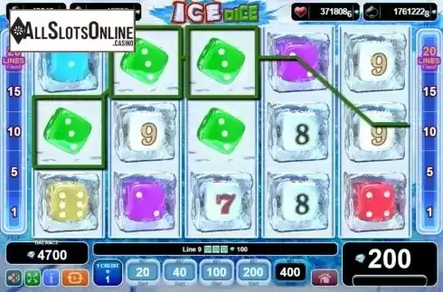 Win Screen 4. Ice Dice from EGT