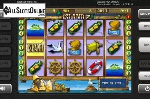 Win Screen. Island 2 from Igrosoft