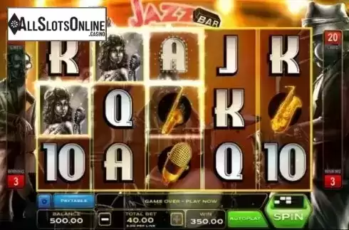 Win Screen 2. Jazz Bar from Xplosive Slots Group