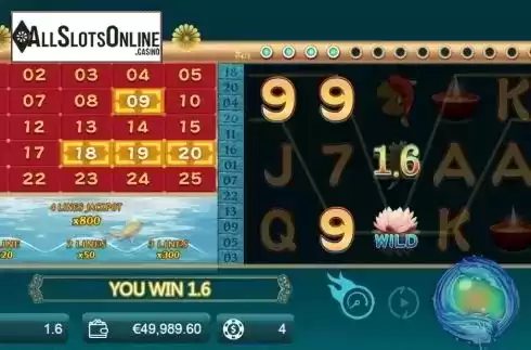 Win screen 2. Koi Jump from Mancala Gaming