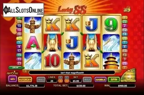 Screen6. Lucky 88 from Aristocrat
