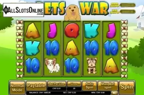 Reel Screen. Pets War from Aiwin Games