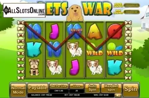 Win Screen. Pets War from Aiwin Games