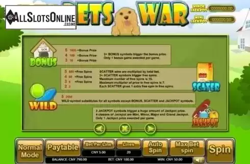 Features. Pets War from Aiwin Games