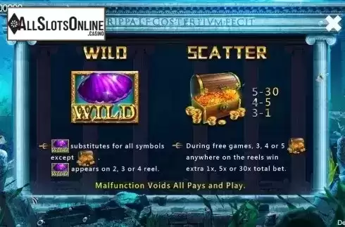 Wild & Scatter. Poseidon (CQ9Gaming) from CQ9Gaming