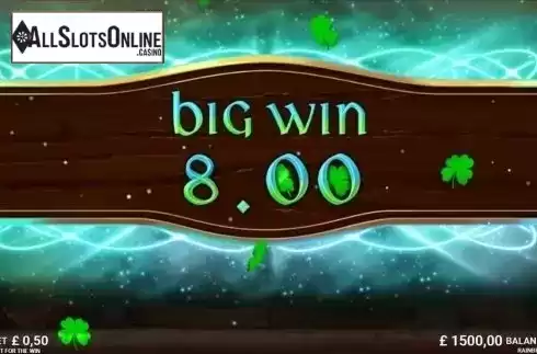 Big Win screen. Rainbrew from JustForTheWin