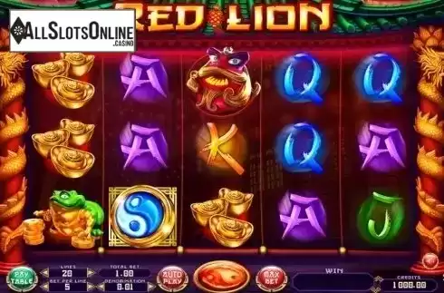 Reel Screen. Red Lion from Felix Gaming