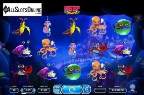 Game Workflow screen. Reef Run from Yggdrasil