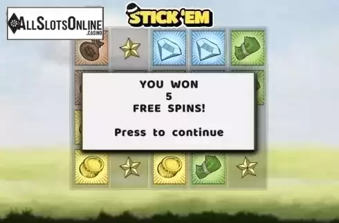 Free Spins 1. Stick 'Em from Hacksaw Gaming