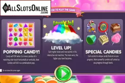 Game features. SugarPop from Betsoft