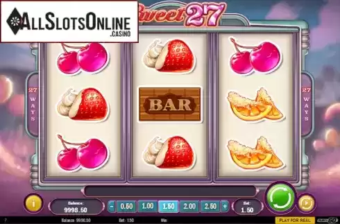 Screen 2. Sweet 27 from Play'n Go