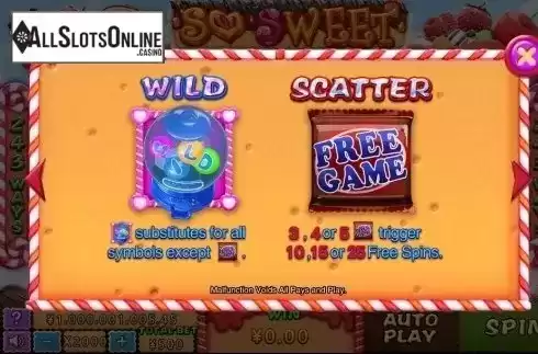 Wild & Scatter. So Sweet from CQ9Gaming