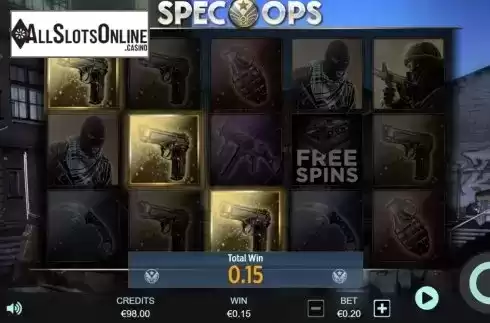 Win screen 2. Spec-Ops from Cubeia