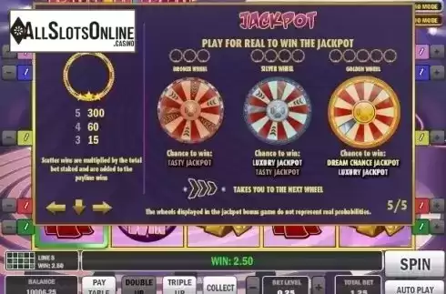 Paytable 4. Spin & Win from Play'n Go