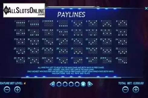Paylines. Spy Rise from Playtech
