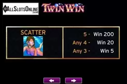 Paytable 2. Twin Win from High 5 Games