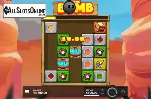 Win Screen 1. The Bomb from Hacksaw Gaming