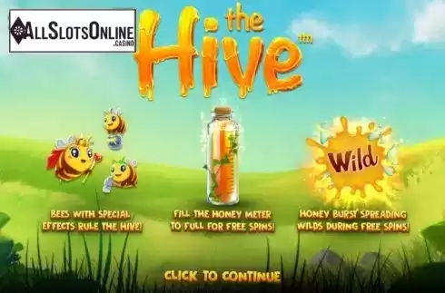Start Screen. The Hive from Betsoft