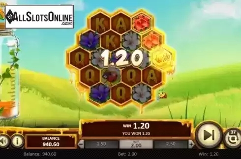 Win Screen 2. The Hive from Betsoft
