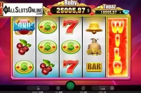 Wild reel screen. The Ruby from iSoftBet