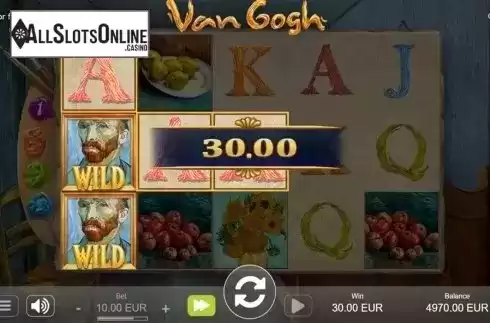 Wild win screen. Van Gogh from Sthlm Gaming