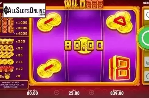 Win Screen 2. Wild 888 from Booongo