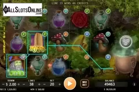 Wild Win screen. Wizardry from KA Gaming