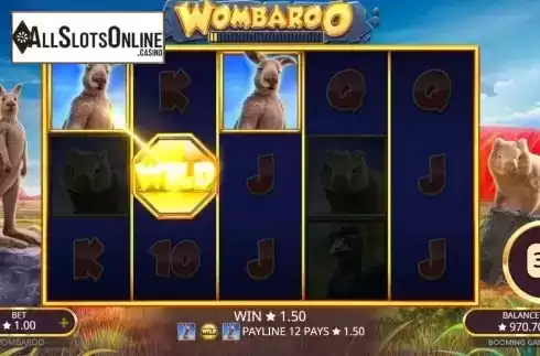 Win Screen 3. Wombaroo from Booming Games