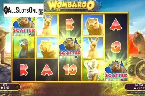 Win Screen 4. Wombaroo from Booming Games