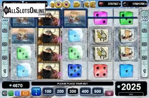 Win Screen 4. 100 Dice from EGT