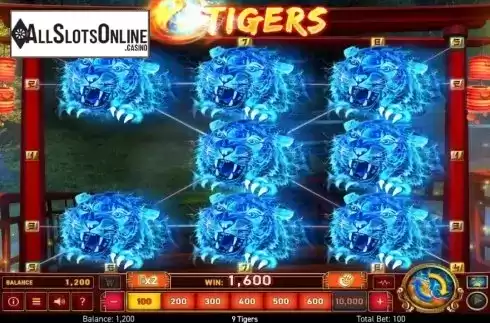 Win Screen 2. 9 Tigers from Wazdan