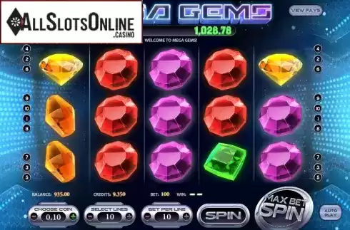 Reels. Mega Gems from Betsoft