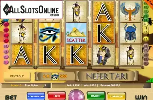 Screen2. Nefertari from Portomaso Gaming