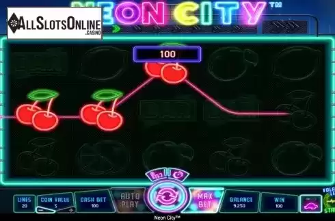Win Screen 2. Neon City from Wazdan