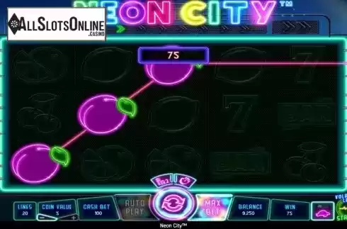 Win Screen 3. Neon City from Wazdan