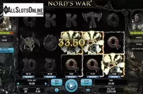 Win screen 2. Nord's War from Booongo