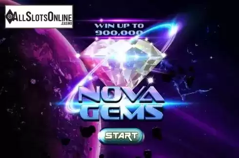Start Screen. Nova Gems from Spinomenal
