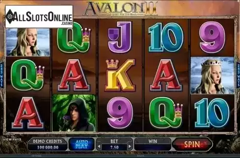 Screen9. Avalon II from Microgaming