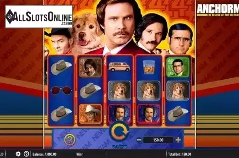 Reels screen. Anchorman from Bally