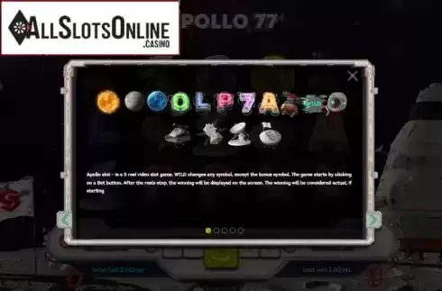 Info. Apollo 77 from Smartsoft Gaming