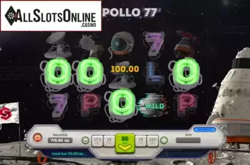 Win Screen. Apollo 77 from Smartsoft Gaming