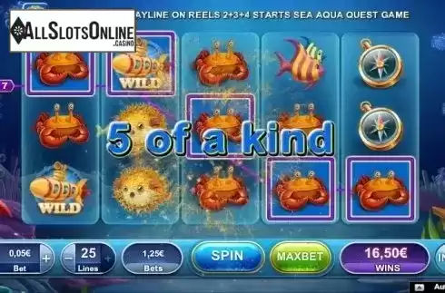 Screen 2. Aqua Cash (NeoGames) from NeoGames