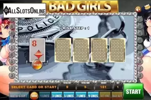 Gamble game . Bad Girls from GameX