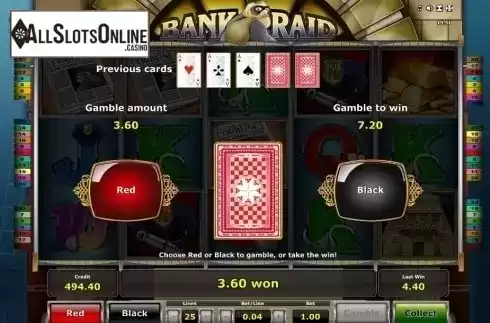 Gamble. Bank Raid from Novomatic