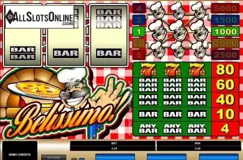 Screen2. Belissimo! from Microgaming