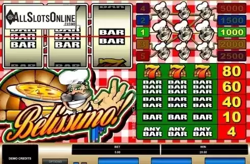 Screen3. Belissimo! from Microgaming